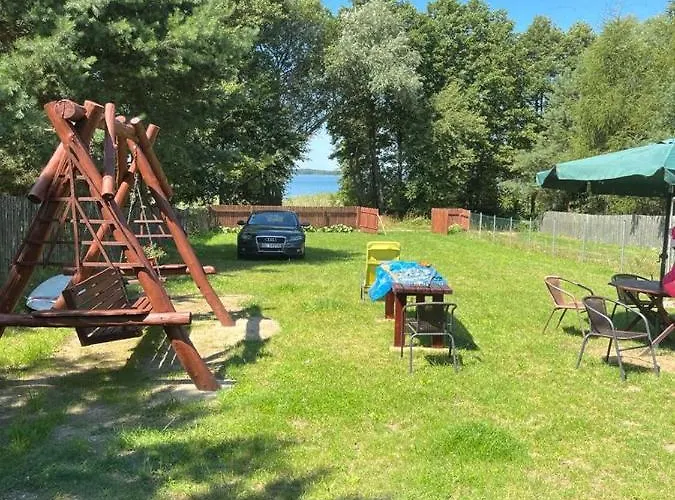 Slonce I Woda - 2 Domki Nad Brzegiem Jeziora Sniardwy Z Wlasnym Pomostem, Zejsciem Do Wody I Przecudnym Widokiem Na Jezioro